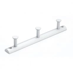 8-1/2 in. (216 mm) Aluminum Contemporary Hook Rack by Richelieu Hardware