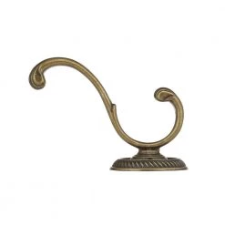 3-7/8 in. (98 mm) Antique Brass Classic Wall Mount Coat Hook by Richelieu Hardware -Storage Concepts Sales Store antique brass richelieu hardware hooks bp92645bb 1f 1000