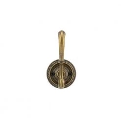 3-7/8 in. (98 mm) Antique Brass Classic Wall Mount Coat Hook by Richelieu Hardware -Storage Concepts Sales Store antique brass richelieu hardware hooks bp92645bb 4f 1000