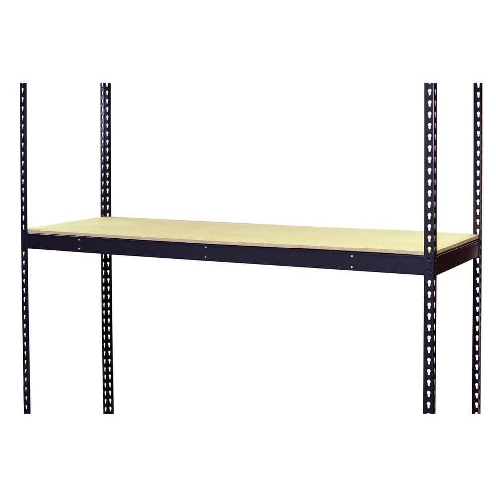 3-1/4 in. H x 72 in. W x 24 in. D Extra Shelf for Bulk Storage Boltless Shelving with Double Rivet and Particle Board by Storage Concepts 3 3-1/4 in. H x 72 in. W x 24 in. D Extra Shelf for Bulk Storage Boltless Shelving with Double Rivet and Particle Board by Storage Concepts