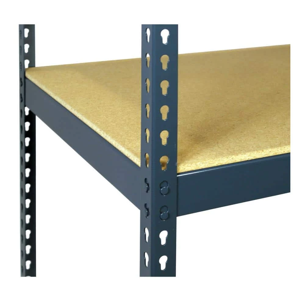 3-1/4 in. H x 48 in. W x 24 in. D Extra Shelf for Bulk Storage Boltless Shelving with Double Rivet and Particle Board by Storage Concepts 5 3-1/4 in. H x 48 in. W x 24 in. D Extra Shelf for Bulk Storage Boltless Shelving with Double Rivet and Particle Board by Storage Concepts - Image 3