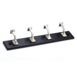 18 in. (457 mm) Black and Brushed Nickel Transitional Hook Rack by Richelieu Hardware