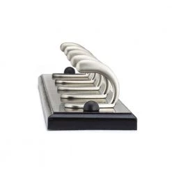 20-1/8 in. (510 mm) Black and Brushed Nickel Utility Hook Rack by Richelieu Hardware -Storage Concepts Sales Store black brushed nickel richelieu hardware hooks t060214195 4f 1000