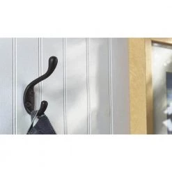 3-1/2 in. (89 mm) Black Utility Wall Mount Hook by Richelieu Hardware -Storage Concepts Sales Store black richelieu hardware hooks bp651490 c3 1000