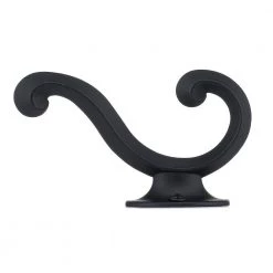 3-11/16 in. (94 mm) Black Classic Wall Mount Hook by Richelieu Hardware -Storage Concepts Sales Store black richelieu hardware hooks bp9252990 1f 1000