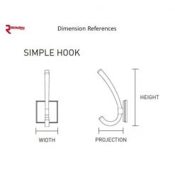 3-11/16 in. (94 mm) Black Classic Wall Mount Hook by Richelieu Hardware -Storage Concepts Sales Store black richelieu hardware hooks bp9252990 44 1000