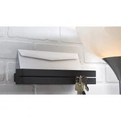 11 in. (279 mm) Black Contemporary Key Hook Rack by Richelieu Hardware -Storage Concepts Sales Store black richelieu hardware hooks rh141480190 1f 1000