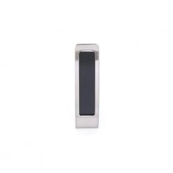 4 in. (101 mm) Brushed Nickel and Black Contemporary Wall Mount Hook by Richelieu Hardware -Storage Concepts Sales Store brushed nickel and black richelieu hardware hooks rh1543011195 4f 1000