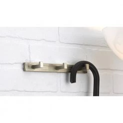 8-1/2 in. (216 mm) Brushed Nickel Contemporary Hook Rack by Richelieu Hardware -Storage Concepts Sales Store brushed nickel richelieu hardware hooks 73023195 1f 1000