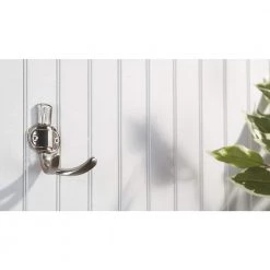 2-15/16 in. (75 mm) Brushed Nickel Classic Wall Mount Hook by Richelieu Hardware -Storage Concepts Sales Store brushed nickel richelieu hardware hooks bp84732195 1f 1000