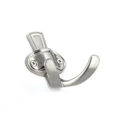 2-15/16 in. (75 mm) Brushed Nickel Classic Wall Mount Hook by Richelieu Hardware