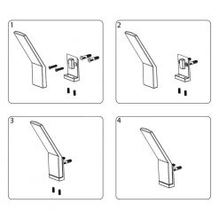 4-15/16 in. (126 mm) Brushed Nickel Contemporary Wall Mount Hook by Richelieu Hardware -Storage Concepts Sales Store brushed nickel richelieu hardware hooks rh1163011195 fa 1000