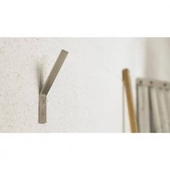 5-1/16 in. (128 mm) Brushed Nickel Contemporary Wall Mount Hook by Richelieu Hardware -Storage Concepts Sales Store brushed nickel richelieu hardware hooks rh1223011195 c3 1000