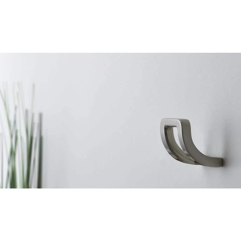 1-3/4 in. (44 mm) Brushed Nickel Contemporary Wall Mount Hook by Richelieu Hardware 4 1-3/4 in. (44 mm) Brushed Nickel Contemporary Wall Mount Hook by Richelieu Hardware - Image 2