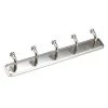 8-1/2 in. (216 mm) Brushed Nickel Utility Key Hook Rack by Richelieu Hardware