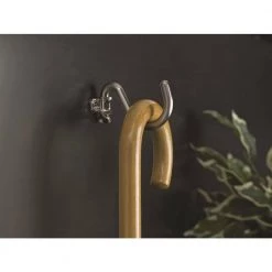 4 in. (102 mm) Brushed Nickel Utility Wall Mount Swivel Hook by Richelieu Hardware -Storage Concepts Sales Store brushed nickel richelieu hardware hooks rh1533011195 1f 1000