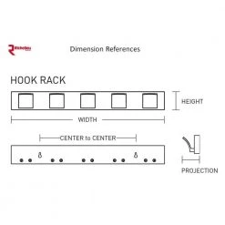 23-7/8 in. (605 mm) White and Brushed Nickel Utility Hook Rack by Richelieu Hardware -Storage Concepts Sales Store brushed nickel white richelieu hardware hooks t020210195 44 1000