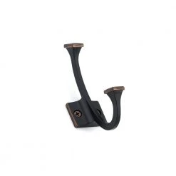 4-3/8 in. (111 mm) Brushed Oil-Rubbed Bronze Transitional Wall Mount Hook by Richelieu Hardware