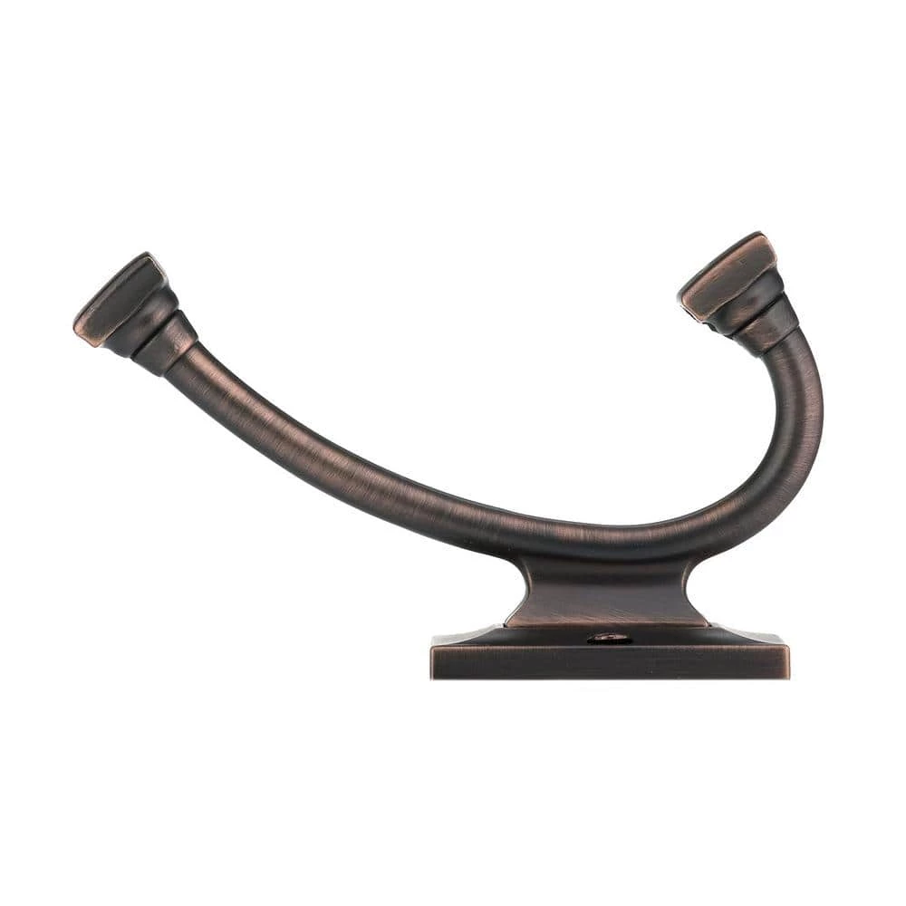 5-1/4 in. (134 mm) Brushed Oil-Rubbed Bronze Transitional Wall Mount Hook by Richelieu Hardware 6 5-1/4 in. (134 mm) Brushed Oil-Rubbed Bronze Transitional Wall Mount Hook by Richelieu Hardware - Image 4