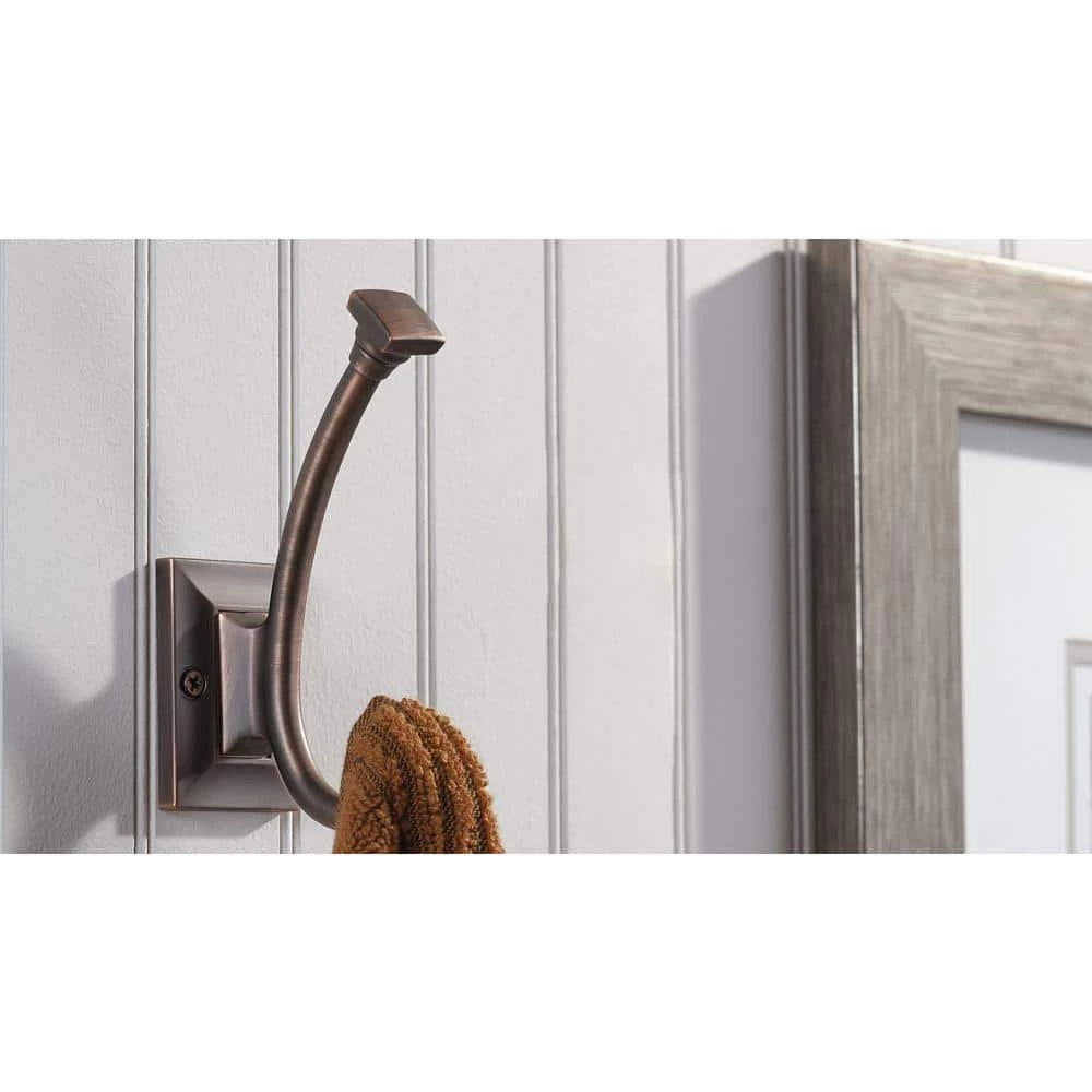 5-1/4 in. (134 mm) Brushed Oil-Rubbed Bronze Transitional Wall Mount Hook by Richelieu Hardware 4 5-1/4 in. (134 mm) Brushed Oil-Rubbed Bronze Transitional Wall Mount Hook by Richelieu Hardware - Image 2