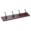 24 in. (610 mm) Cherry and Matte Black Classic Hook Rack by Richelieu Hardware -Storage Concepts Sales Store cherry and matte black richelieu hardware hooks t37922900 64 1000