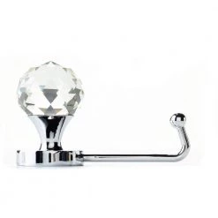 4-1/16 in. (103 mm) Chrome and Crystal Contemporary Wall Mount Hook by Richelieu Hardware -Storage Concepts Sales Store chrome and crystal richelieu hardware hooks rh5330201101140 1f 1000