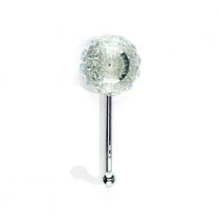 4-1/16 in. (103 mm) Chrome and Crystal Contemporary Wall Mount Hook by Richelieu Hardware -Storage Concepts Sales Store chrome and crystal richelieu hardware hooks rh5330201101140 4f 1000