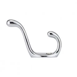 3-3/8 in. (85 mm) Chrome Utility Wall Mount Hook (4-Pack) by Richelieu Hardware -Storage Concepts Sales Store chrome richelieu hardware hooks bp83443140 1f 1000