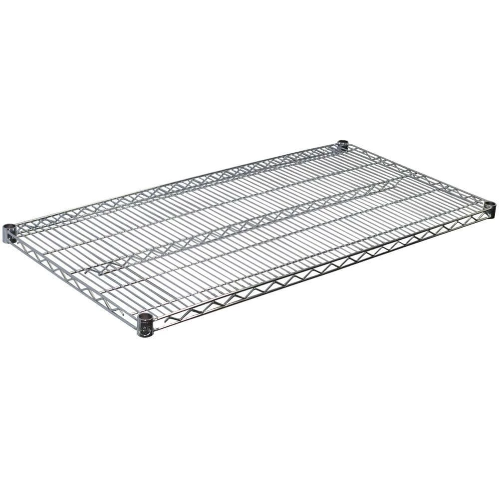 1.5 in. H x 48 in. W x 24 in. D Steel Wire Shelf in Chrome by Storage Concepts 3 1.5 in. H x 48 in. W x 24 in. D Steel Wire Shelf in Chrome by Storage Concepts
