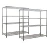 2-Pack Chrome 4-Tier Wire Shelving Unit (72 in. W x 63 in. H x 18 in. D) by Storage Concepts 1 2-Pack Chrome 4-Tier Wire Shelving Unit (72 in. W x 63 in. H x 18 in. D) by Storage Concepts -Storage Concepts Sales Store chrome storage concepts freestanding shelving units w2 wcs4 1872 63 64 1000