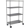 Chrome 4-Tier Steel Wire Shelving Unit (36 in. W x 80 in. H x 18 in. D) by Storage Concepts -Storage Concepts Sales Store chrome storage concepts freestanding shelving units wcc4 1836 74 64 1000