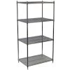 Chrome 4-Tier Steel Wire Shelving Unit (36 in. W x 72 in. H x 18 in. D) by Storage Concepts -Storage Concepts Sales Store chrome storage concepts freestanding shelving units wcs4 1836 74 64 1000