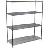 Chrome 4-Tier Steel Wire Shelving Unit (60 in. W x 63 in. H x 18 in. D) by Storage Concepts -Storage Concepts Sales Store chrome storage concepts freestanding shelving units wcs4 1860 63 64 1000