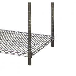 Chrome 4-Tier Steel Wire Garage Storage Shelving Unit (60 in. W x 72 in. H x 18 in. D) by Storage Concepts -Storage Concepts Sales Store chrome storage concepts freestanding shelving units wcs4 1860 74 1f 1000