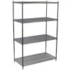 Chrome 4-Tier Steel Wire Shelving Unit (48 in. W x 72 in. H x 24 in. D) by Storage Concepts -Storage Concepts Sales Store chrome storage concepts freestanding shelving units wcs4 2448 74 64 1000