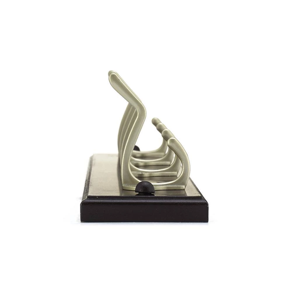 17-7/8 in. (455 mm) Espresso and Matte Nickel Utility Hook Rack by Richelieu Hardware 6 17-7/8 in. (455 mm) Espresso and Matte Nickel Utility Hook Rack by Richelieu Hardware - Image 4