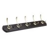 21-1/2 in. (545 mm) Espresso and Matte Nickel Transitional Hook Rack by Richelieu Hardware -Storage Concepts Sales Store espresso and matte nickel richelieu hardware hooks t38551184 64 1000