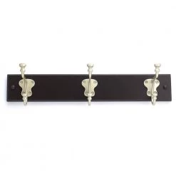 17-7/8 in. (455 mm) Espresso and Matte Nickel Classic Hook Rack by Richelieu Hardware 9 17-7/8 in. (455 mm) Espresso and Matte Nickel Classic Hook Rack by Richelieu Hardware -Storage Concepts Sales Store espresso and matte nickel richelieu hardware hooks t39351184 4f 1000