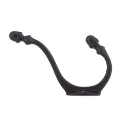 5-1/2 in. (140 mm) Matte Black Classic Wall Mount Hook by Richelieu Hardware -Storage Concepts Sales Store matte black richelieu hardware hooks t5618900 4f 1000