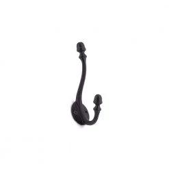 5-1/2 in. (140 mm) Matte Black Classic Wall Mount Hook by Richelieu Hardware