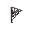 8-1/16 in. (205 mm) x 11 in. (280 mm) Matte Black Forged Iron Rustic Decorative Shelf Bracket by Richelieu Hardware -Storage Concepts Sales Store matte black richelieu hardware shelving brackets bp9444280900 64 1000
