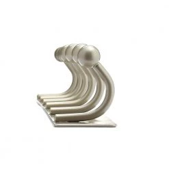 19-5/8 in. (500 mm) Matte Nickel Utility Hook Rack by Richelieu Hardware -Storage Concepts Sales Store matte nickel richelieu hardware hooks t16921184 1f 1000