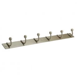 19-5/8 in. (500 mm) Matte Nickel Utility Hook Rack by Richelieu Hardware