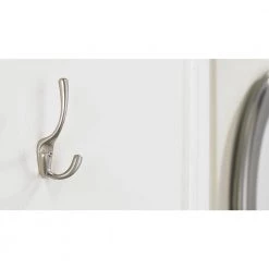 4-3/4 in. (120 mm) Matte Nickel Triple Utility Wall Mount Hook by Richelieu Hardware -Storage Concepts Sales Store matte nickel richelieu hardware hooks t5611184 1f 1000