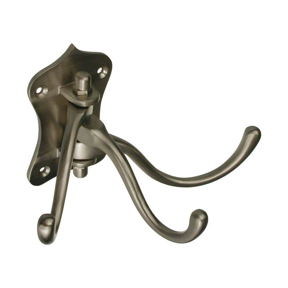 3-1/16 in. (78 mm) Matte Nickel Utility Wall Mount Swivel Hook by Richelieu Hardware 3 3-1/16 in. (78 mm) Matte Nickel Utility Wall Mount Swivel Hook by Richelieu Hardware