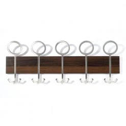 36 in. (914 mm) Mocha and Brushed Nickel Contemporary Hook Rack by Richelieu Hardware -Storage Concepts Sales Store mocha and brushed nickel richelieu hardware hooks rh1334165195 4f 1000