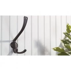 6-1/2 in. (165 mm) Oil-Rubbed Bronze Classic Wall Mount Hook by Richelieu Hardware -Storage Concepts Sales Store oil rubbed bronze richelieu hardware hooks bp84032borb 1f 1000