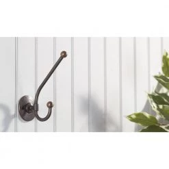 4-1/2 in. (115 mm) Oil-Rubbed Bronze Classic Wall Mount Hook by Richelieu Hardware -Storage Concepts Sales Store oil rubbed bronze richelieu hardware hooks bp91246orb 1f 1000