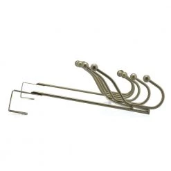 20-3/8 in. (516 mm) Pewter Utility 22-lb. Over the Door Hook Rack by Richelieu Hardware -Storage Concepts Sales Store pewter richelieu hardware hooks 72621 4f 1000