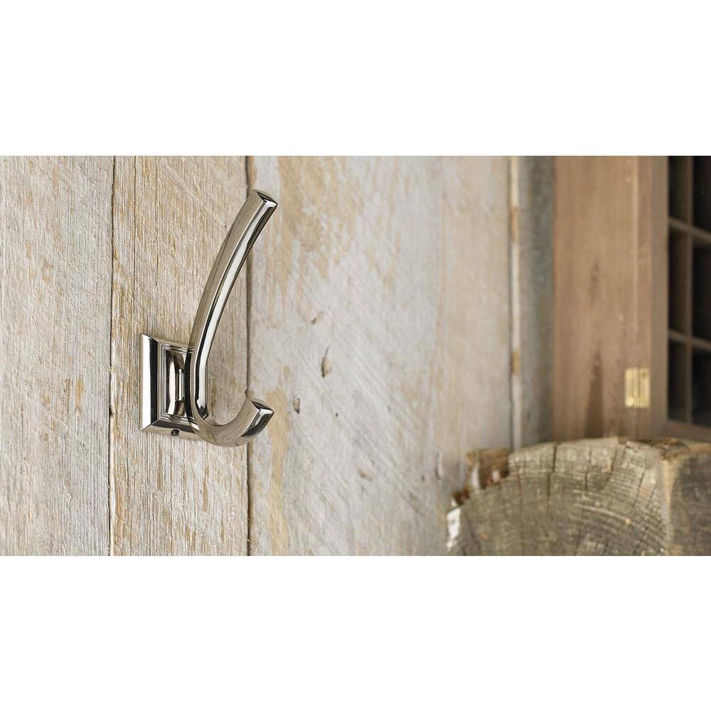 4-7/8 in. (124 mm) Polished Nickel Transitional Wall Mount Hook by Richelieu Hardware 4 4-7/8 in. (124 mm) Polished Nickel Transitional Wall Mount Hook by Richelieu Hardware - Image 2
